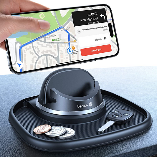2023 Upgraded Dashboard Phone Holder Car [No.1 Stable, Never Slip& Fall] Reusable Silicone Phone Mount for Car Dash Anti-Slip Pad Mat Car Phone Holder Mount Fit Iphone 14 Pro Max All Phones